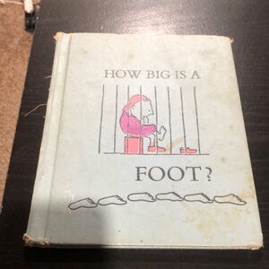 Vintage How Big is a Foot hardcover book